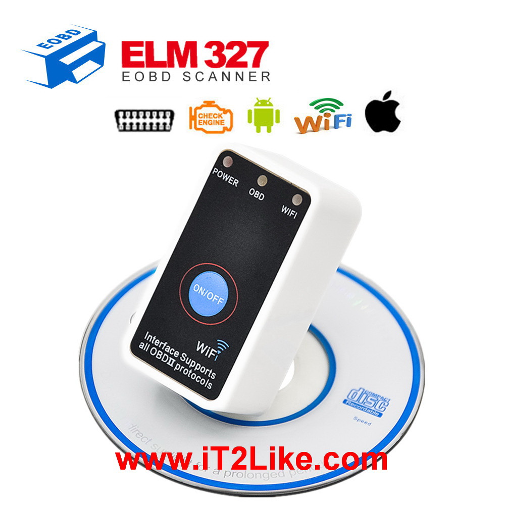 กล่องสแกน ECU รถยนต์ Super Mini ELM327 Wifi On/Off Switch OBD2 For iOS iPhone iPad Android เฟิร์มแวร์ใหม่ล่าสุด