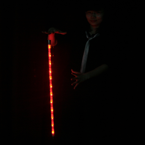 ไม้เท้าไฟเต้นรำ สีแดง (Light Dancing Cane RED)