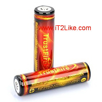 แบต ถ่าน Li-ion 18650 Trustfire 3000mAh มีวงจรป้องกัน ของแท้