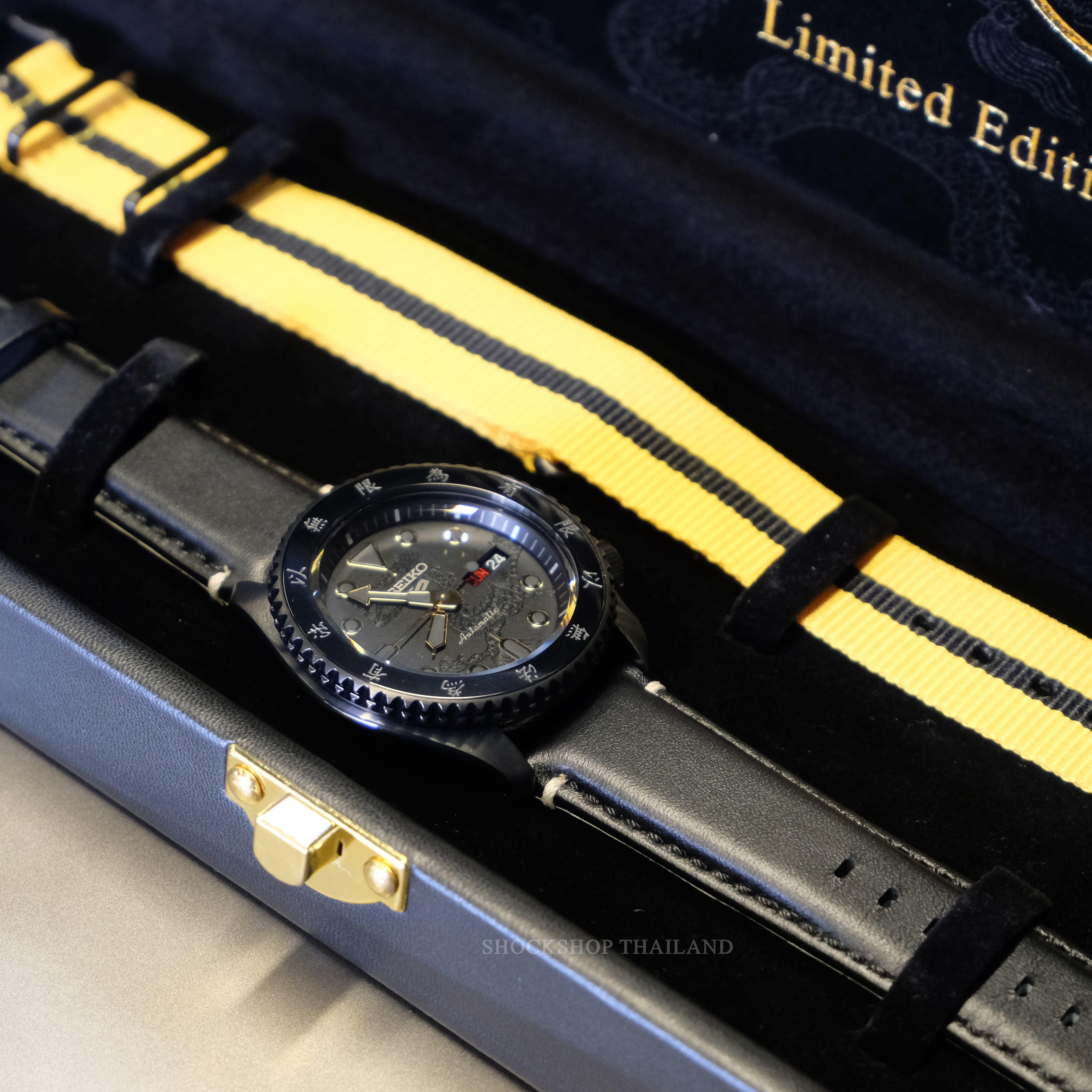 นาฬิกาข้อมือผู้ชาย Seiko 5 Sports Bruce Lee Limited Edition รุ่น SRPK39K ไซโก