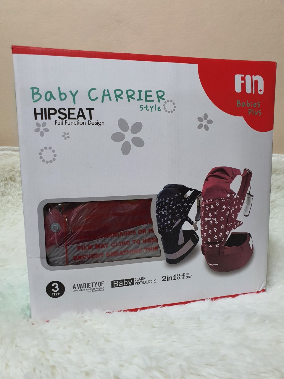 เป้อุ้มเด็ก Fin Babies Plus Hip Seat 2in1 รุ่น USE-6601 มือสอง เหมือนใหม่