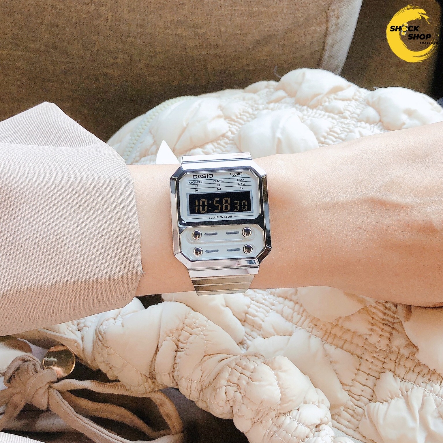 นาฬิกาข้อมือ Casio รุ่น A100WE-7B คาสิโอ