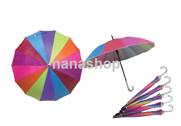 ร่มตอนเดียว22นิ้ว 14 ก้าน สีรุ้ง ผ้าร่มยูวี ร่มราคาถูก ขายปลีกและส่ง ร่มราคาส่ง