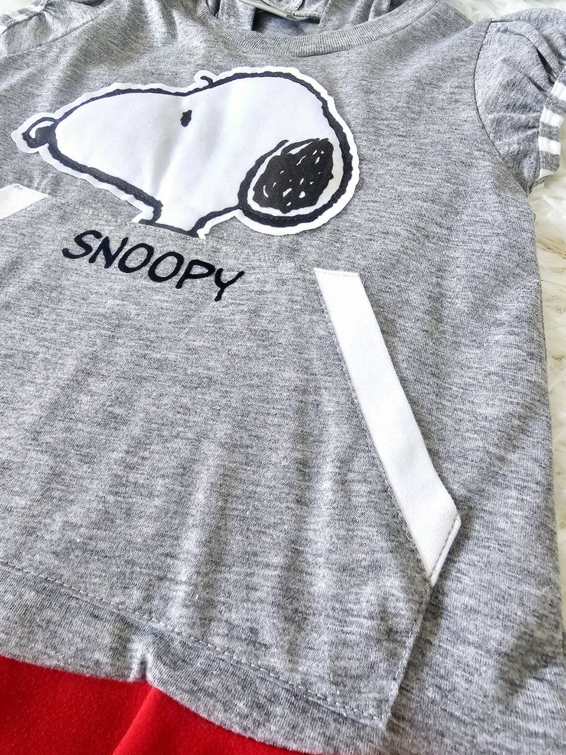เดรส Snoopy มีฮู้ด Peanuts ไซส์ 24m Laugh by ChaLom มือสอง เหมือนใหม่ ไม่มีตำหนิ