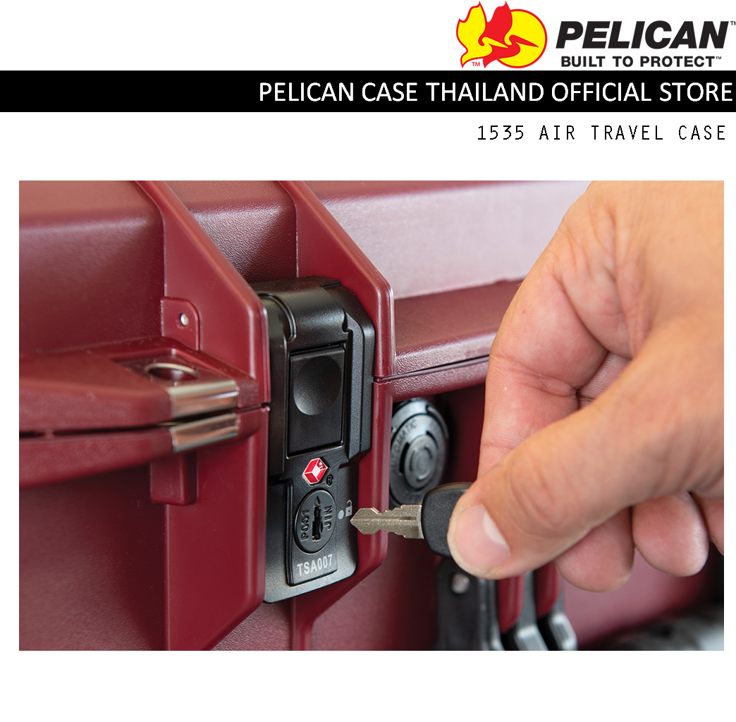 PELICAN 1535 AIR TRAVEL CASE - OXBLOOD