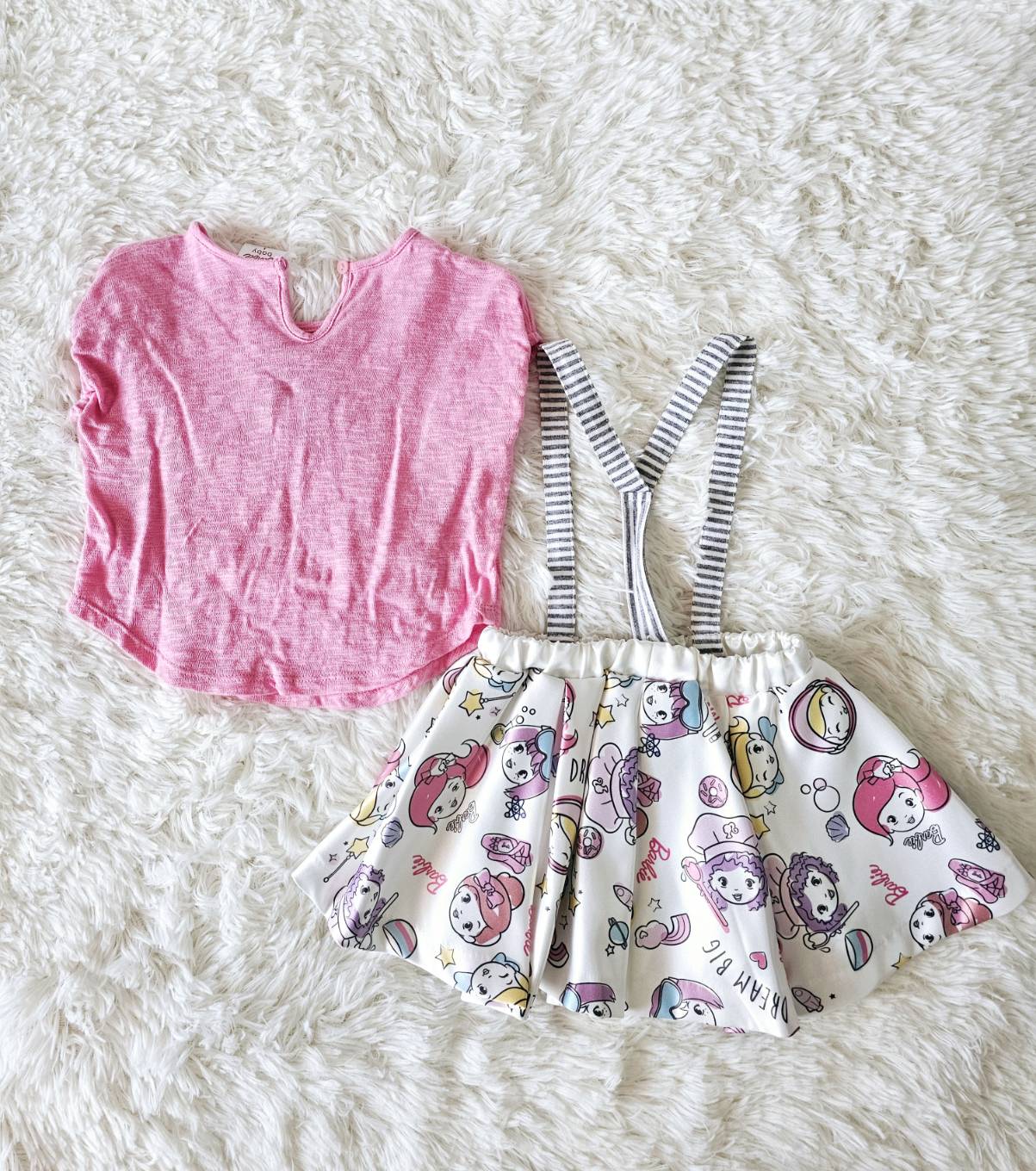 เอี๊ยม Barbie baby ไซส์ S Laugh by ChaLom มือสอง เหมือนใหม่ ไม่มีตำหนิ