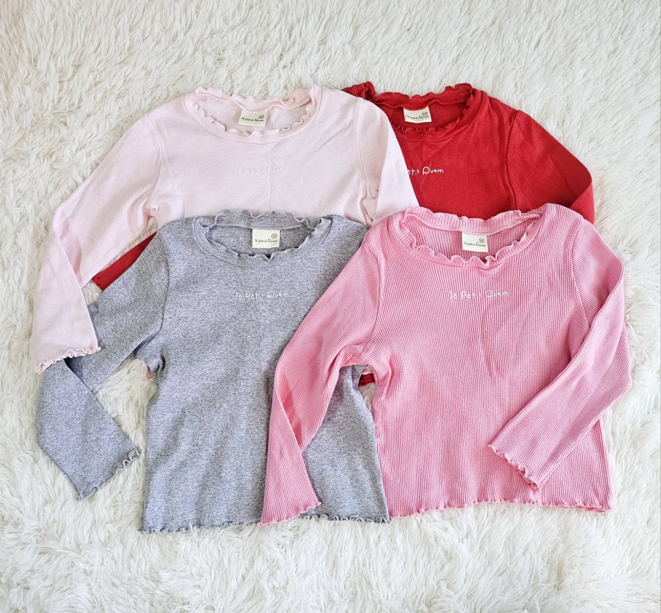 เสื้อแขนยาวเด็ก PUMM BASIC By Le Petit Pumm ไซส์ 3y มือสอง สภาพดี 80% ไม่มีตำหนิ