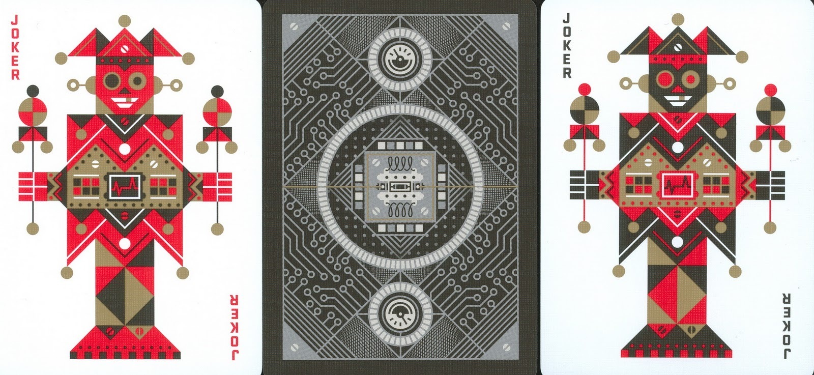 Bicycle Robocycle Playing Cards (Black)