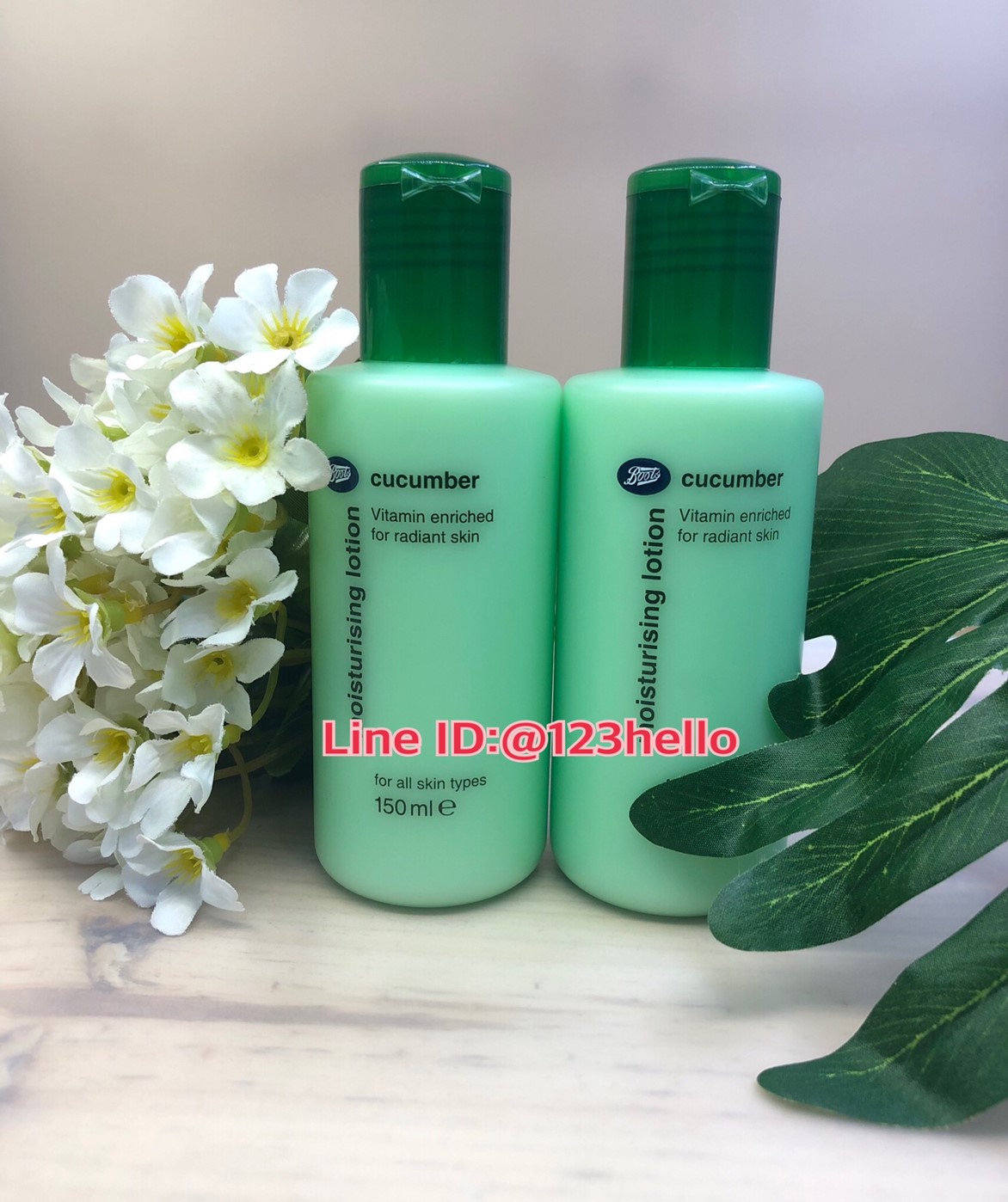 Boots cucumber moisturizing lotion บู๊ทส์ คิวคัมเบอร์ มอยส์เจอร์ไรซิ่ง โลชั่น 150 มล.