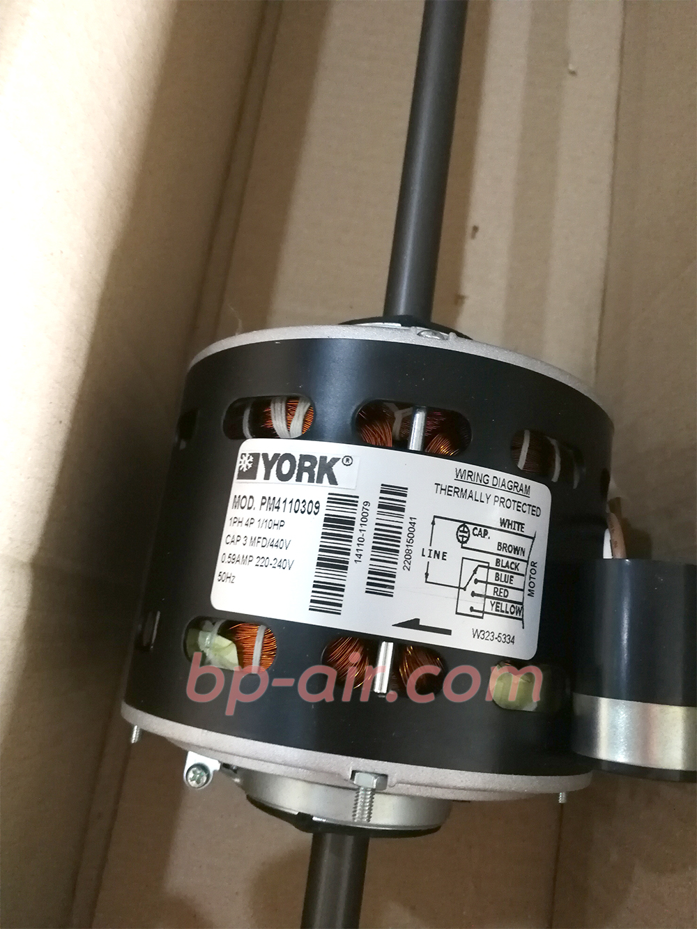 มอเตอร์คอยล์เย็นแกนยาว ขนาด 1/10HP PM4110309