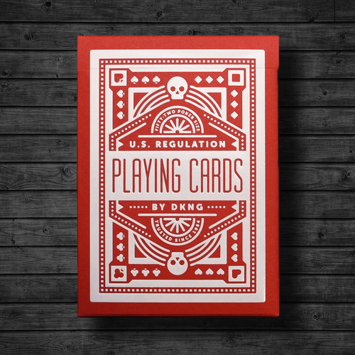Red Wheel Playing Cards by DKNG x Art of Play