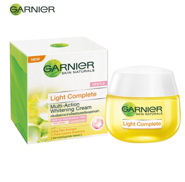 Garnier Light Complete Gentle Multi-Action Whitening Cream 50 ml.
