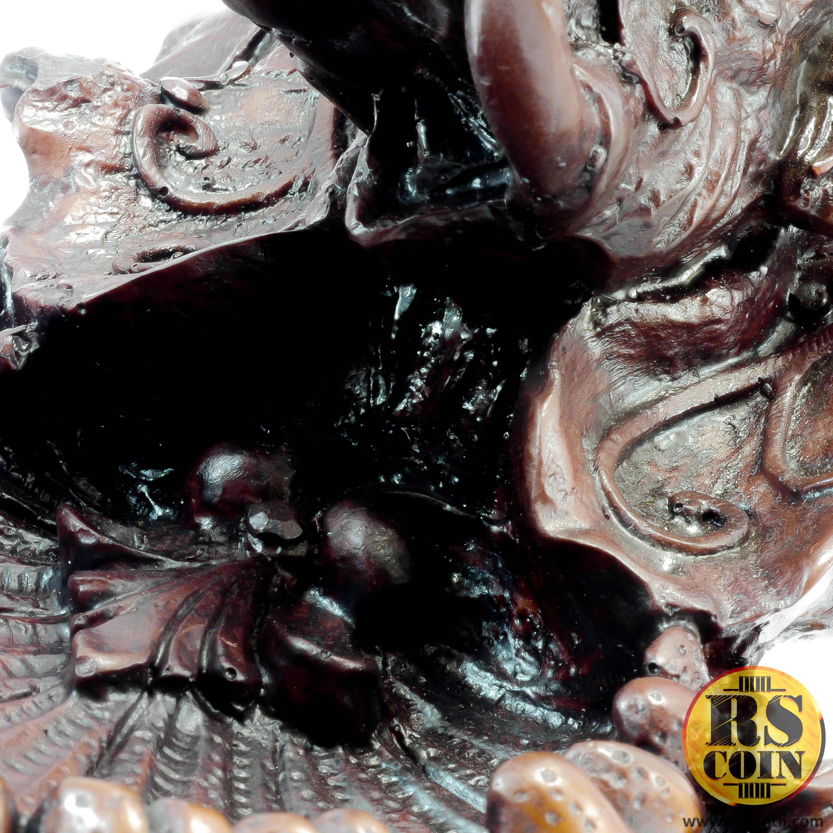 รูปปั้นหิน - ที่เขี่ยบุหรี่หัวช้าง (Thai Sculpture Ashtray Stone Elephant Head)