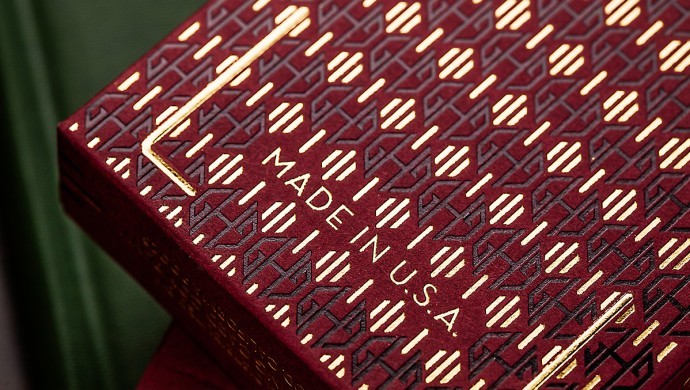 Guy Hollingworth Burgundy Playing Cards By Dan and Dave