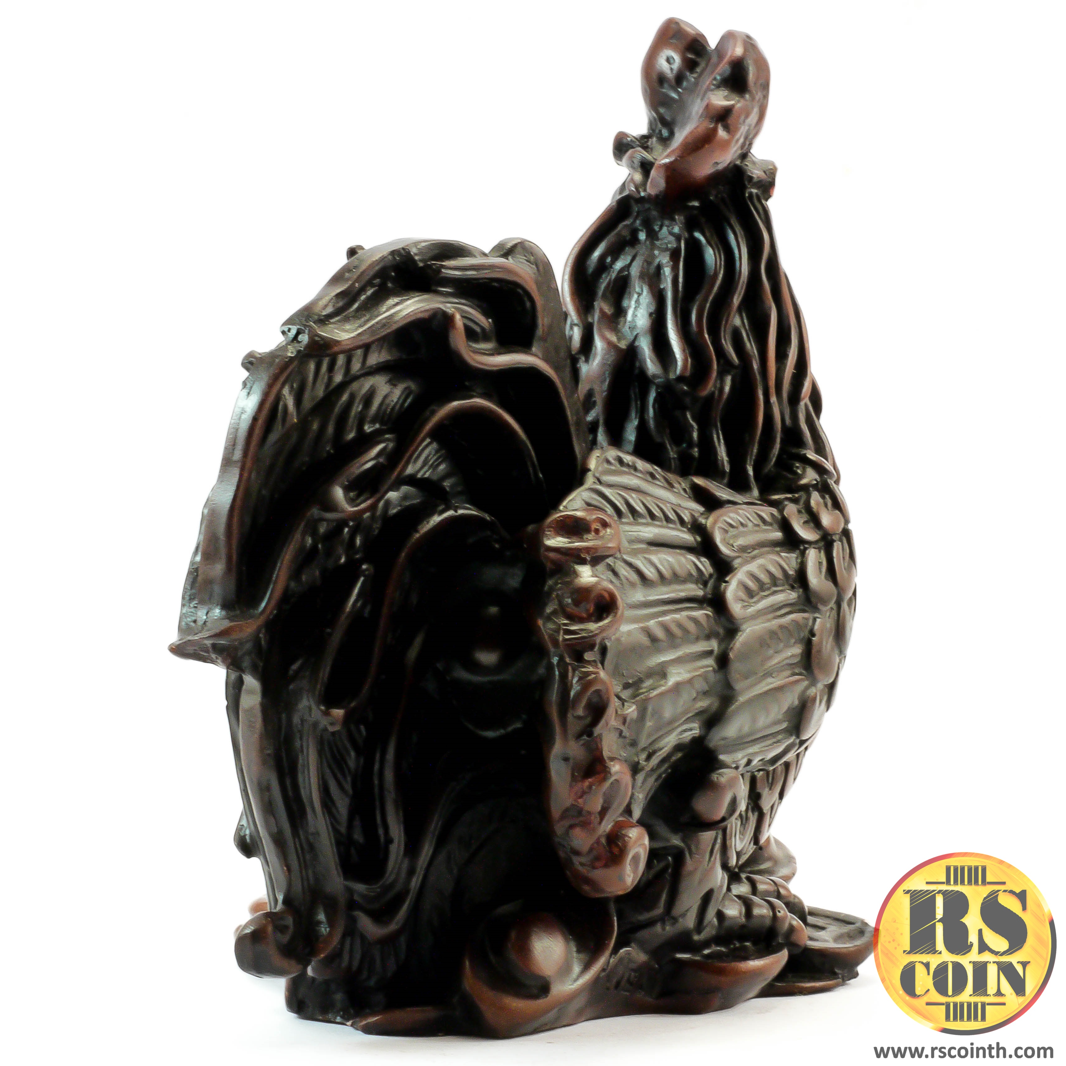 รูปปั้นหิน - ไก่นำโชค (Thai Sculpture Stone Animal Chicken Hen Chinese Design)