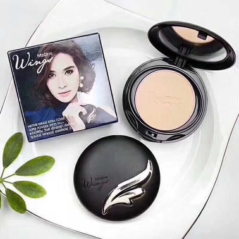 MISTINE WINGS EXTRA COVER SUPER POWDER SPF25 PA++ แป้งมิสทิน วิงส์ เอ็กซ์ตร้า คัฟเวอร์ ซุปเปอร์ เพาเดอร์ เอสพีเอฟ 25 พีเอ++ 10 กรัม