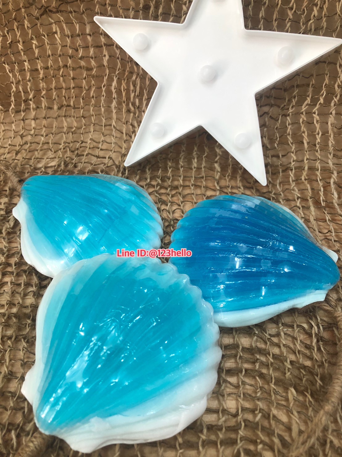 Fancy Soap Blue Shell สบู่แฟนซี หอยเชลล์ฟ้าใส