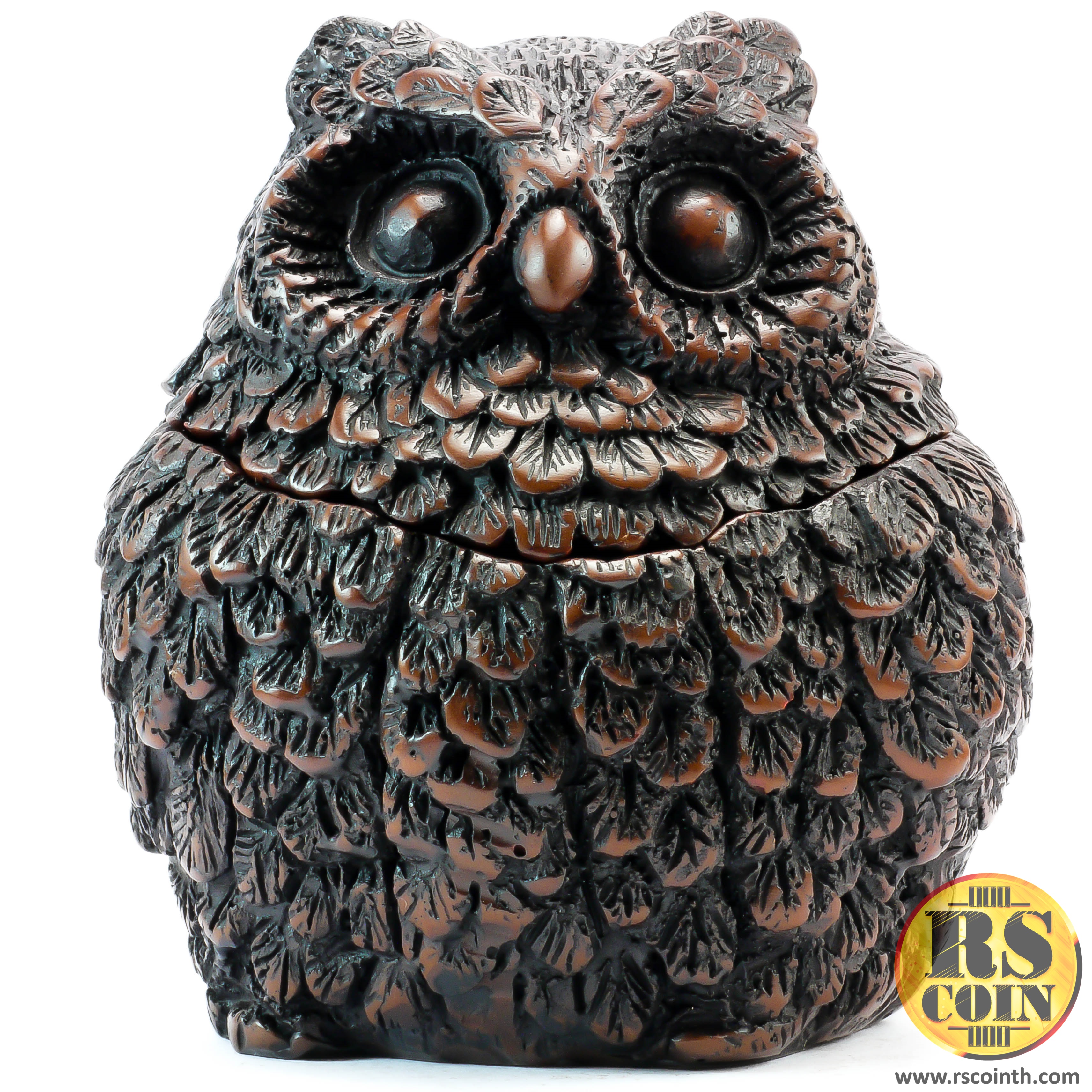รูปปั้นหิน - นกฮูกตลับ (Thai Sculpture Stone Animal Bird Owl)