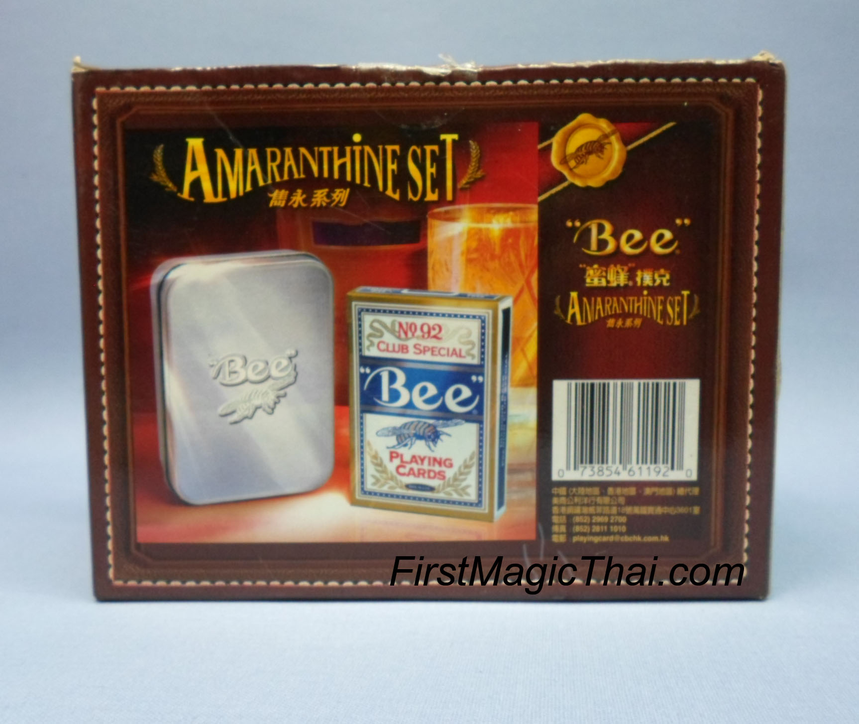 Red Bee Playing Card Set (มีกล่อง/สีแดง)