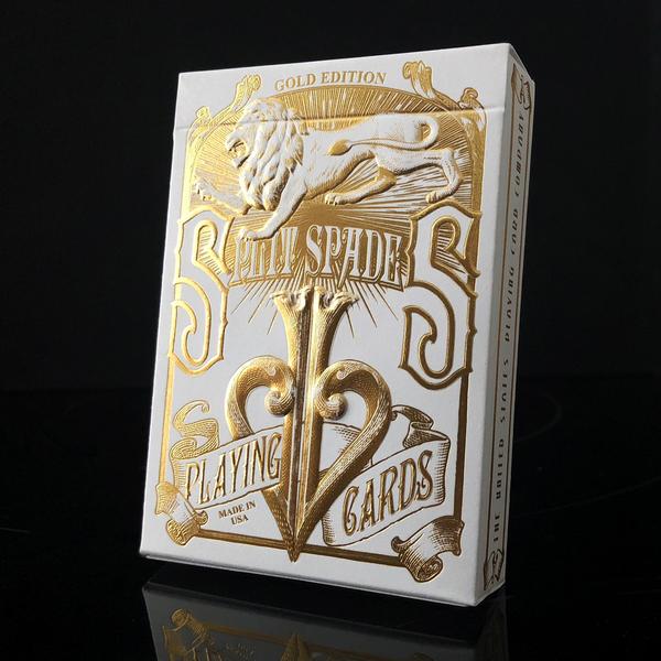 Gold Split Spades Plating Cards