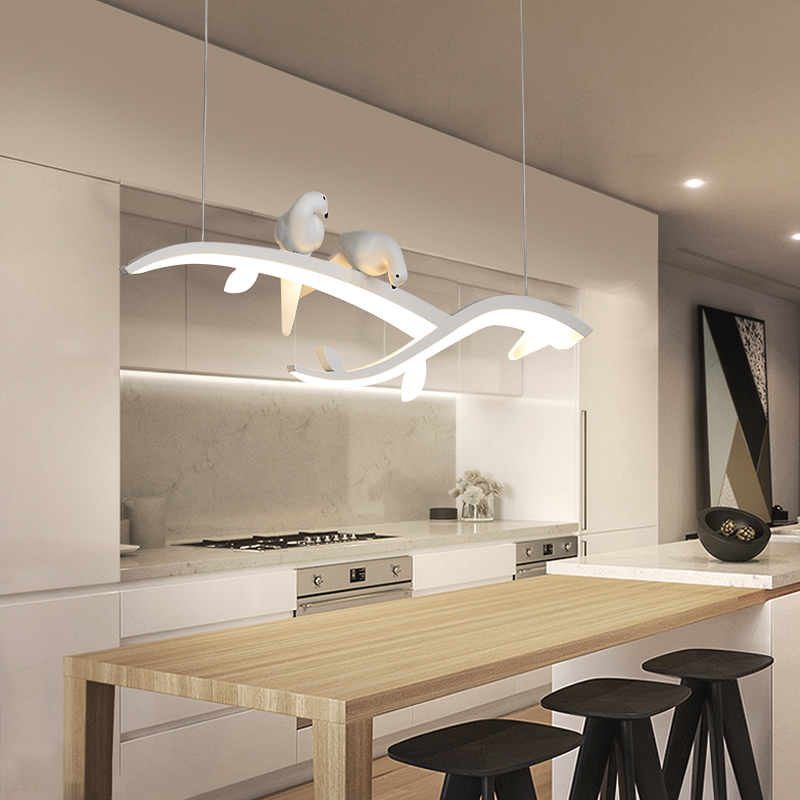 ไฟแขวน LED birds สีขาว AL2702 รีโมท ปรับได้ 3 สี หรี่แสงได้ ไฟเพดาน โคมเพดาน โคมไฟแขวน ไฟระย้า ไฟช่อ ไฟกิ่ง สวยทันสมัย ไฟตกแต่ง หรูหรา ทนทาน ประหยัดไฟ