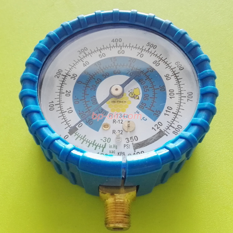 หัวเกจวัดน้ำยา R-22 ฝั่ง Low สีน้ำเงิน