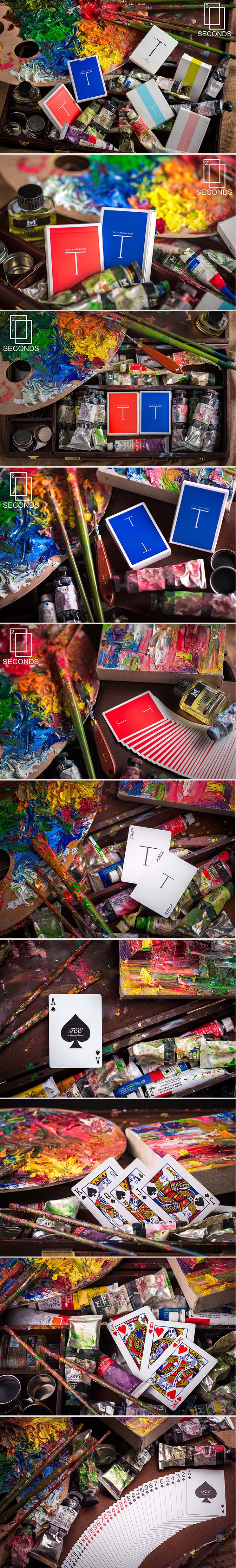 Blue TCC Classic T Playing Card