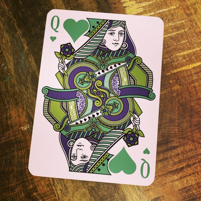 Emerald Tally Ho Playing Cards by Jackson Robinson