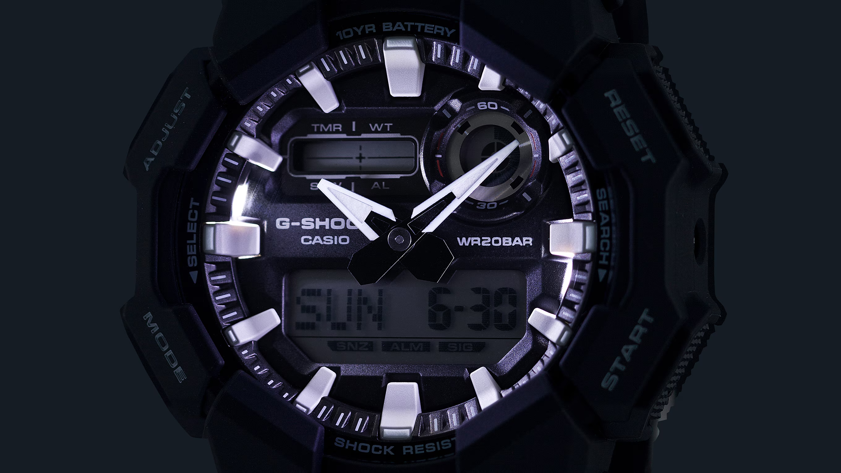 Casio G-Shock นาฬิกาผู้ชาย รุ่น GA-010-1A ซีรีส์ GA-010 จีช็อค