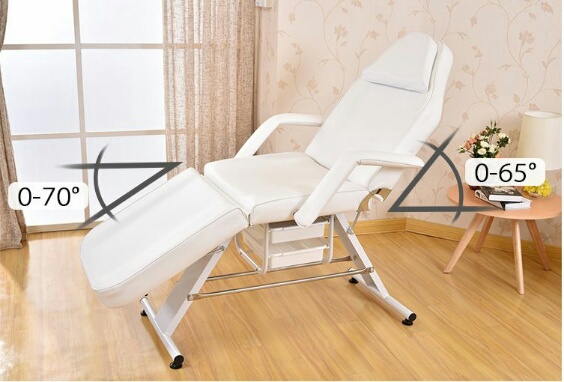 เตียงทรีทเม้นท์ เตียงสักคิ้ว แบบปรับระดับ แบบmanual รุ่น 626 พร้อมถาดใส่อุปกรณ์ใต้เตียง