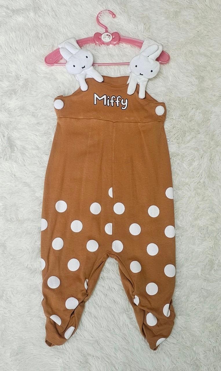 เอี้ยม Miffy ไซส์ 2y สีน้ำตาล มือสอง เหมือนใหม่ ไม่มีตำหนิ (ผ่านการซัก ไม่ผ่านการใช้งาน)