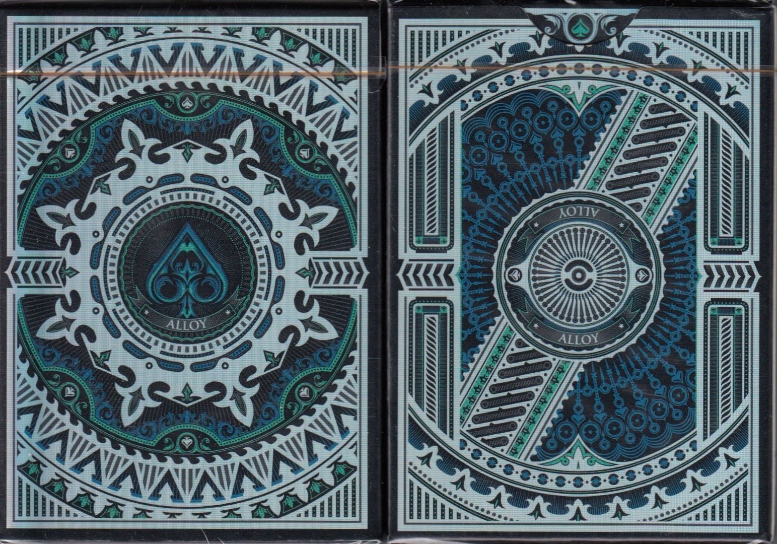 Blue Alloy Playing Cards
