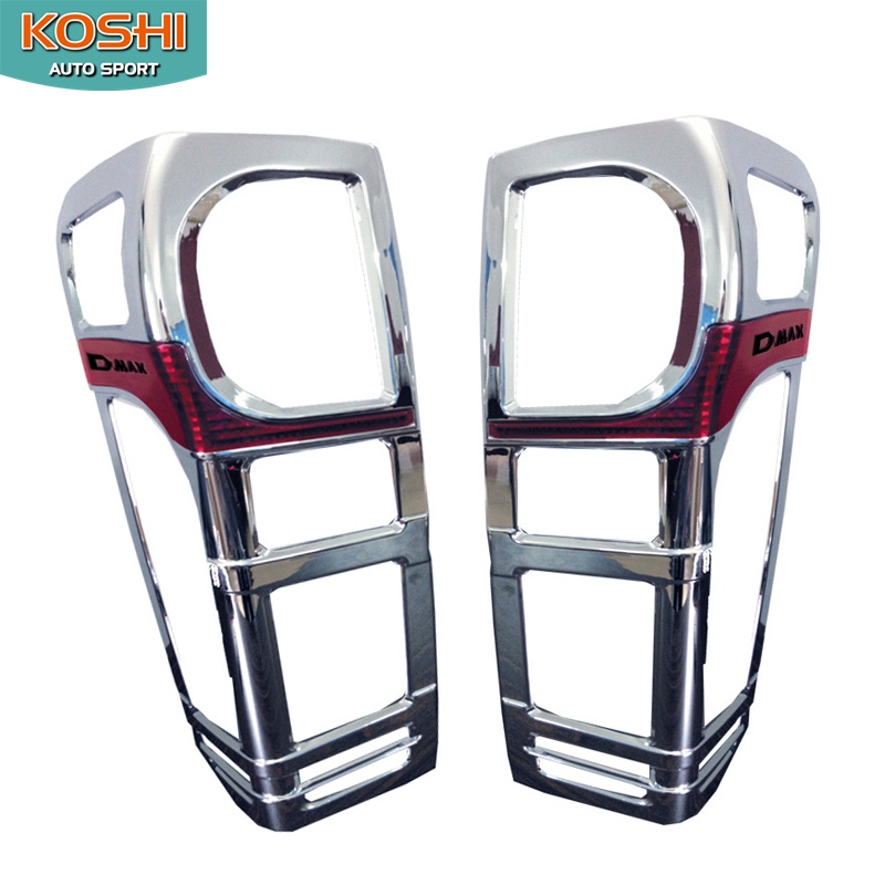 ครอบไฟท้ายชุบโครเมี่ยมมีทับทิมดำ(มีทับทิมแดงให้เปลี่ยนในชุด) D-Max 2012-16