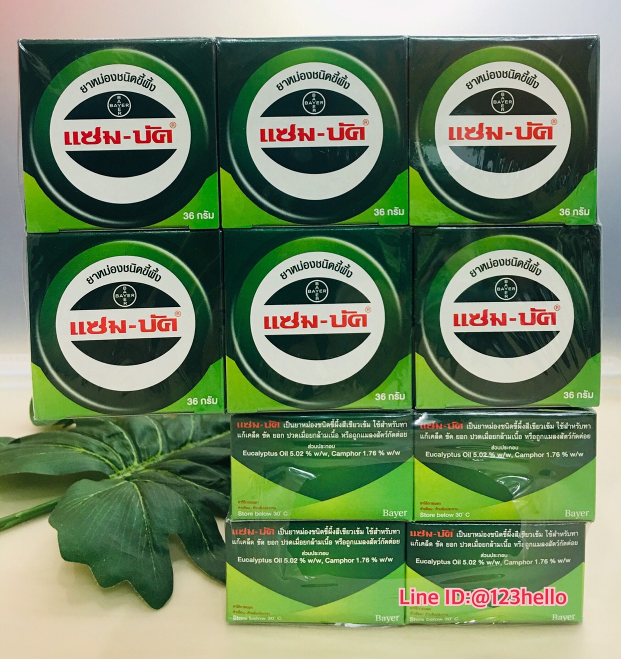 Zam-Buk ยาหม่องชนิดขี้ผึ้งแซม-บัค 36 กรัม x 12 กล่อง