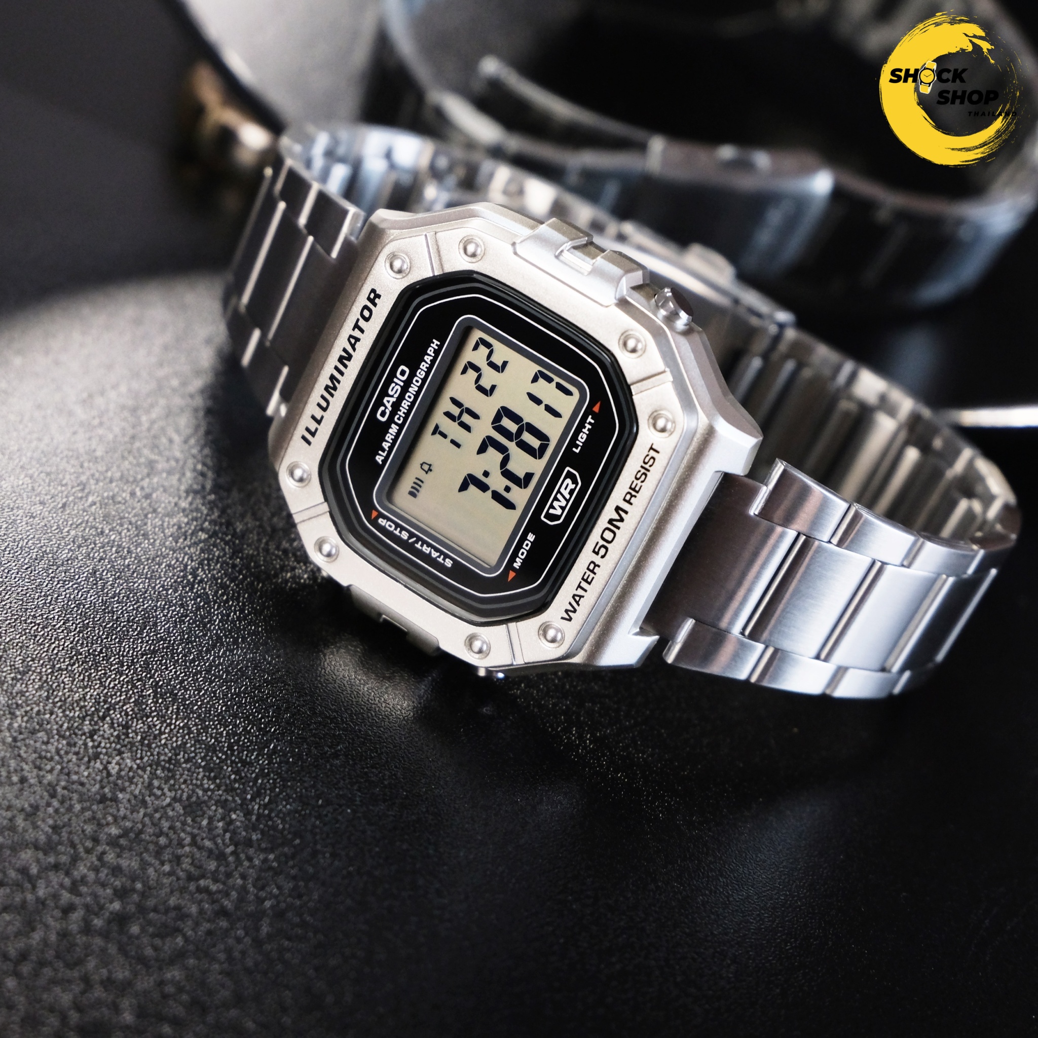 CASIO นาฬิกาข้อมือ รุ่น W-218HD-1AV คาสิโอ