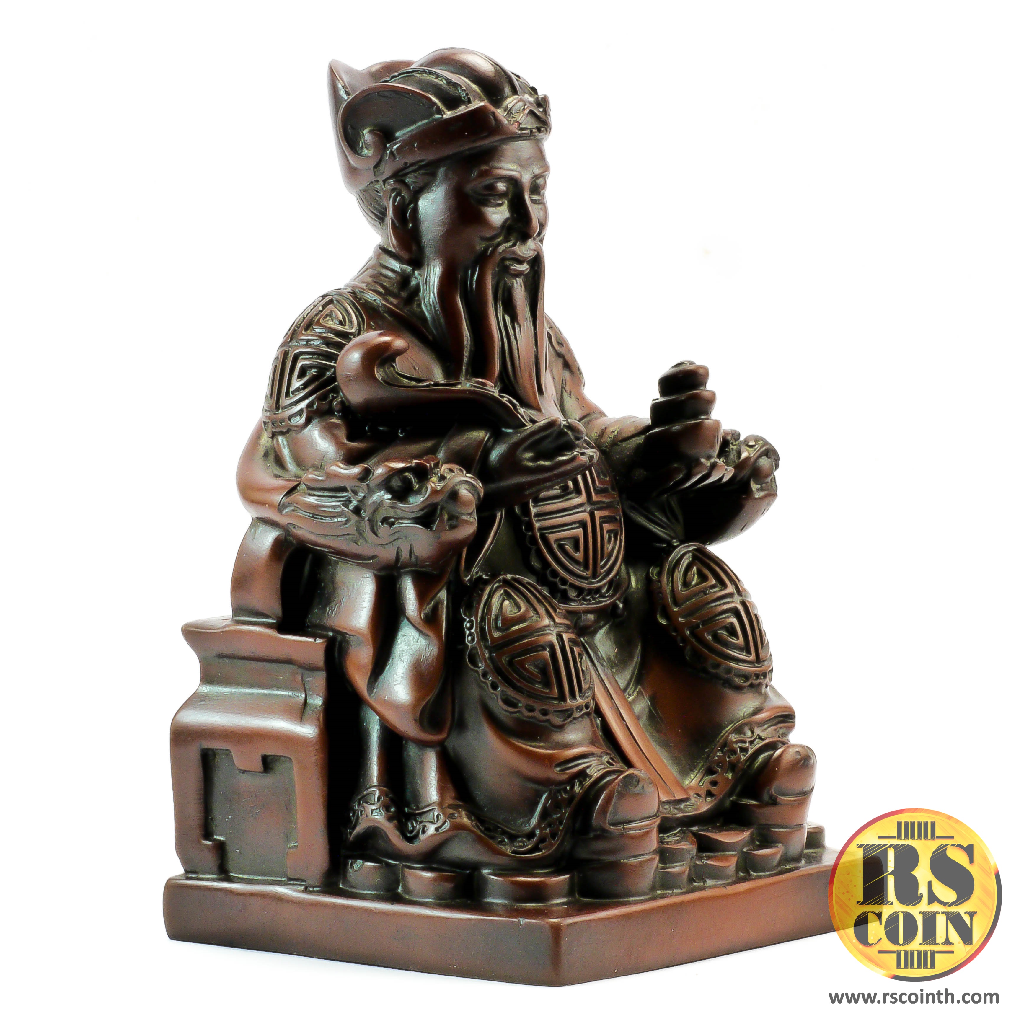 รูปปั้นหิน - ไฉซิ้งเอี้ย เทพเจ้าแห่งโชคลาภ (Thai Sculpture Stone Cai Shen God)