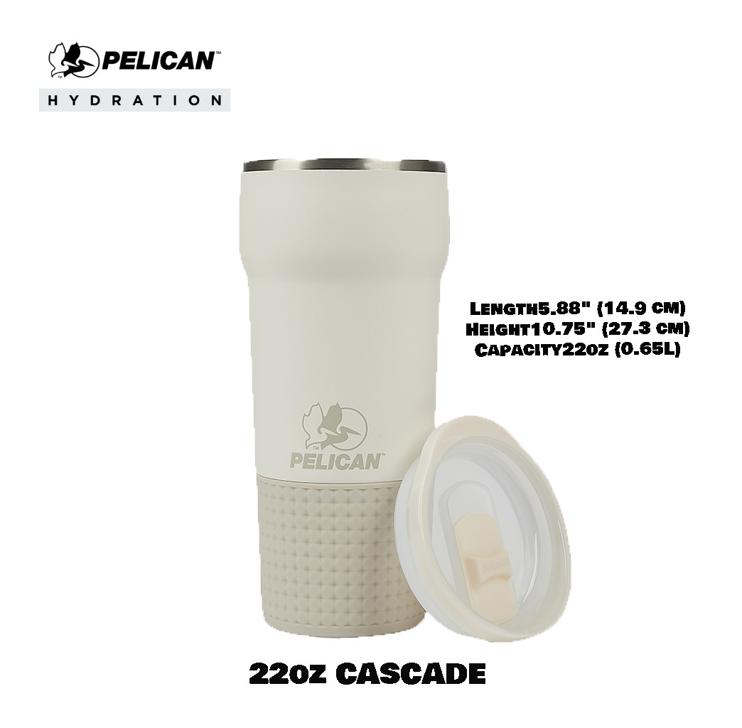 Pelican Cascade 22oz 650ml - Linen - แก้วเก็บอุณหภูมิ เก็บความเย็น-ความร้อน เเท้💯 รับประกัน 1ปี