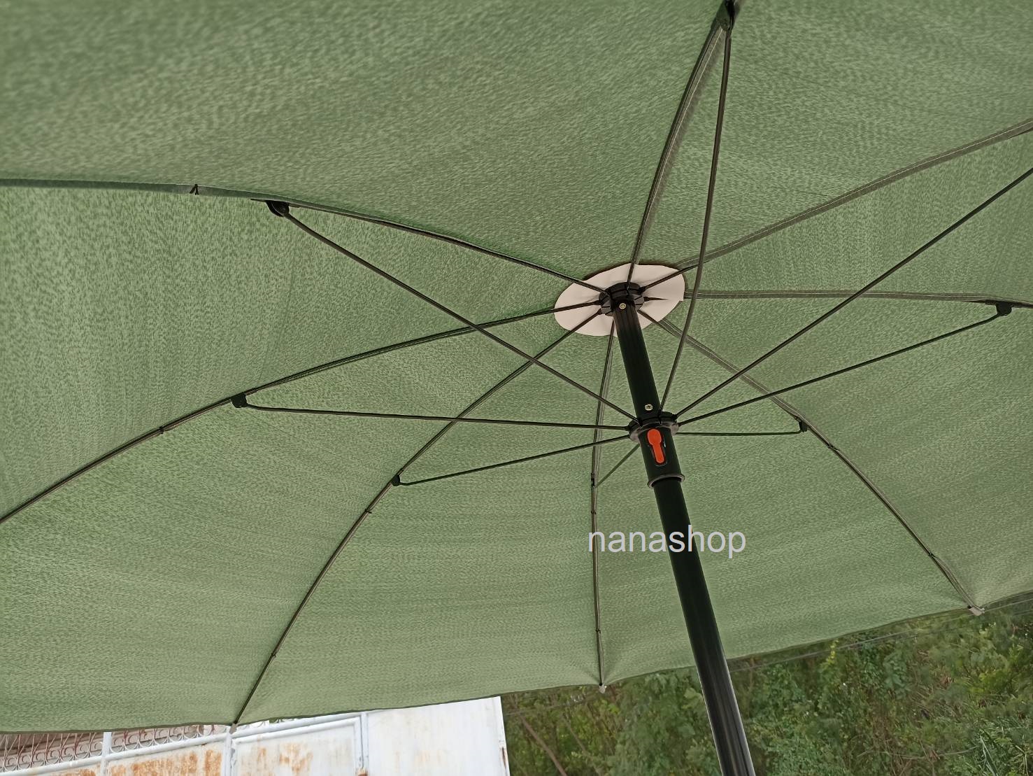 ร่มสนาม 45 นิ้ว ร่มผ้าใบ ร่มขายของ ร่มใหญ่ ร่มทรงกลม 8 ก้าน รุ่นมีไม่มีชายระบาย เนื้อผ้าใบคูนิล่อน