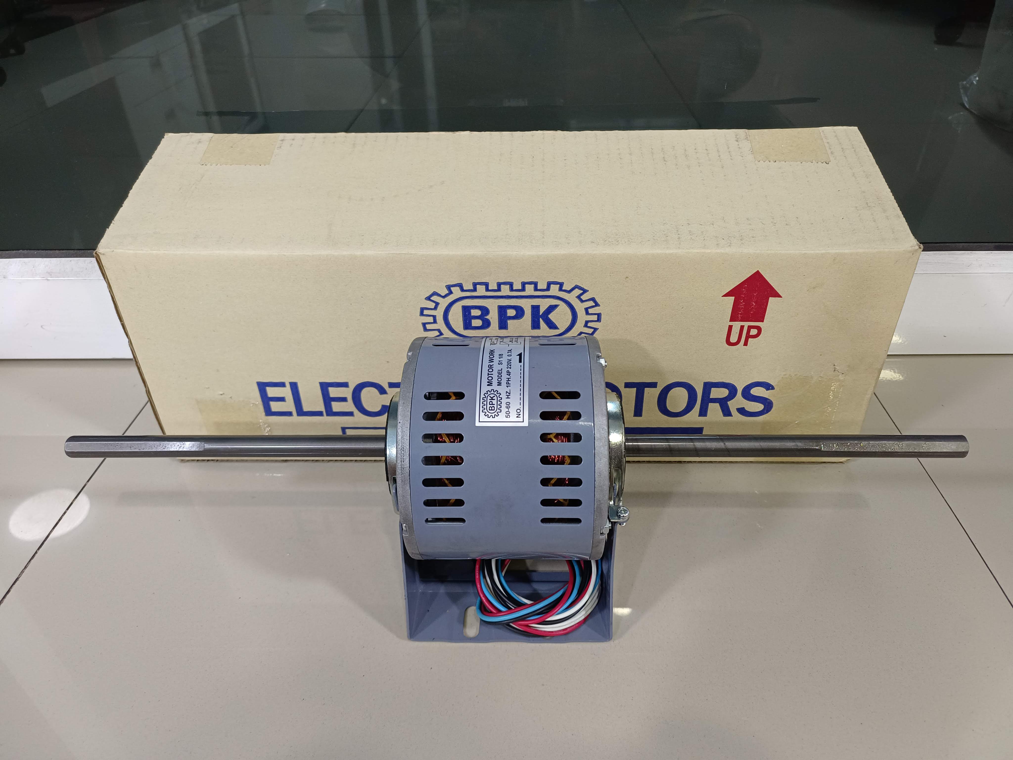 มอเตอร์คอล์ยเย็น แอร์แขวน 2 แกน 1/8 HP