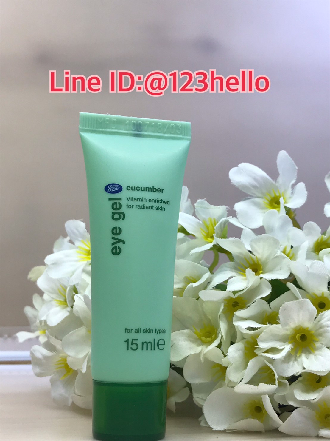 Boots cucumber eye gel บู๊ทส์ คิวคัมเบอร์ อาย เจล 15 มล.