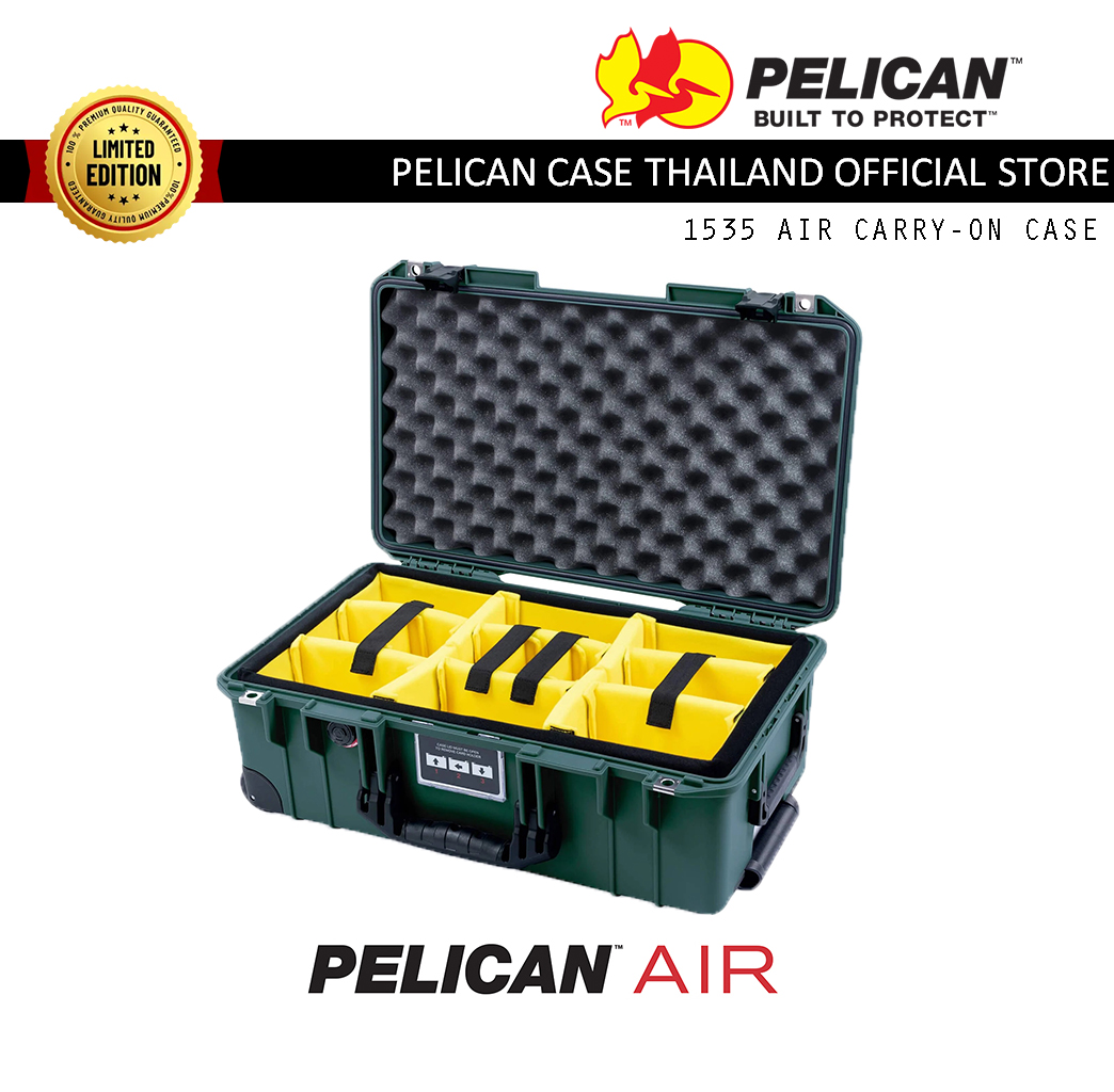 Pelican 1535 Air Case with Padded Divider - Trekking Green [Limited Edition]