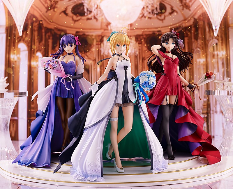 Saber, Rin Tohsaka and Sakura Matou 15th Celebration Dress Ver. Premium Box