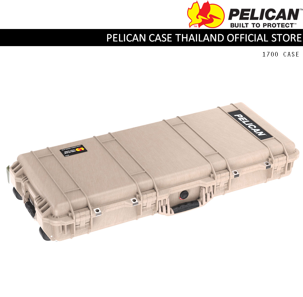 PELICAN 1700 CASE WITH FOAM - DESERT TAN