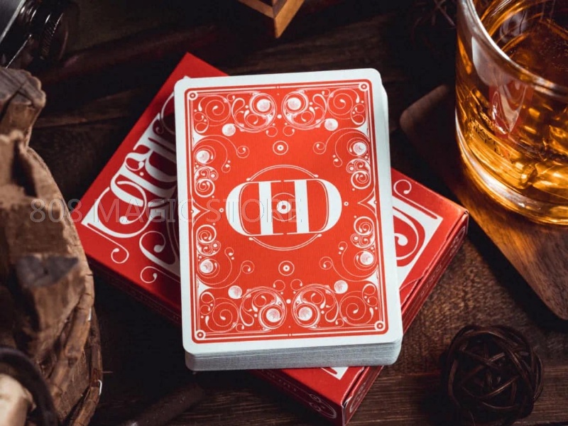 RED Smoke and Mirrors DD V8 Playing Cards