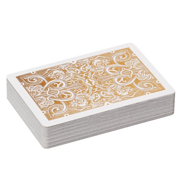 Gold Gatorbacks Playing Cards