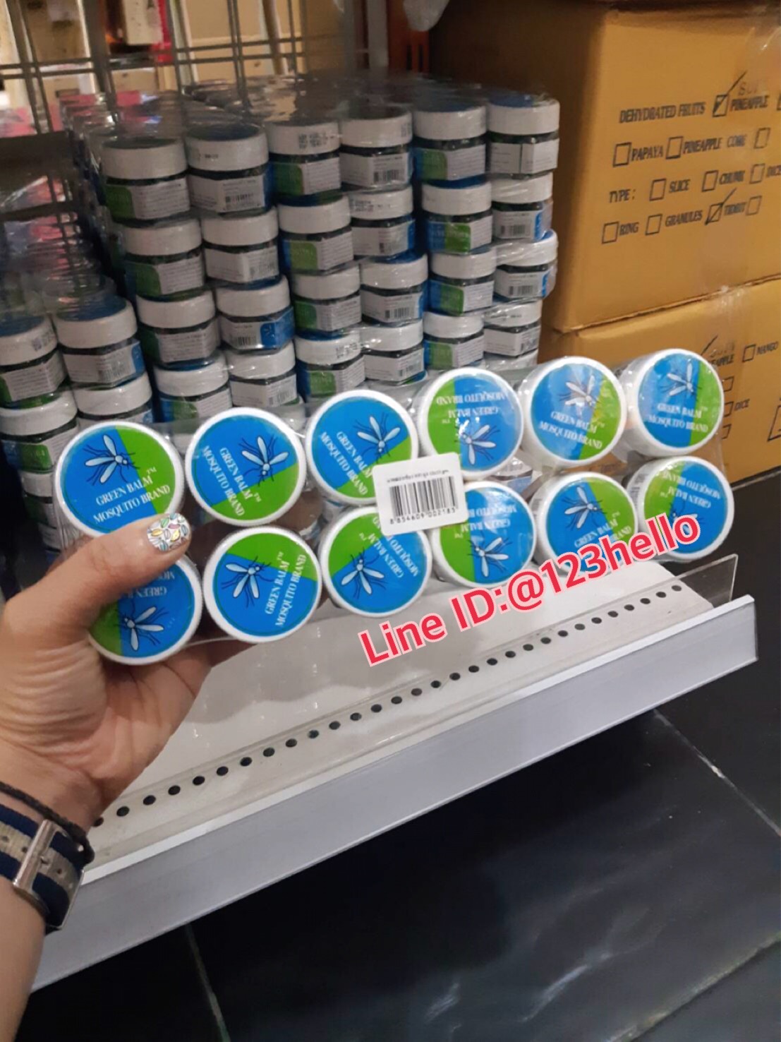 GREEN BALM MOSQUITO BRAND ยาหม่องเขียวตรายุง 13 กรัม x 12 ชิ้น