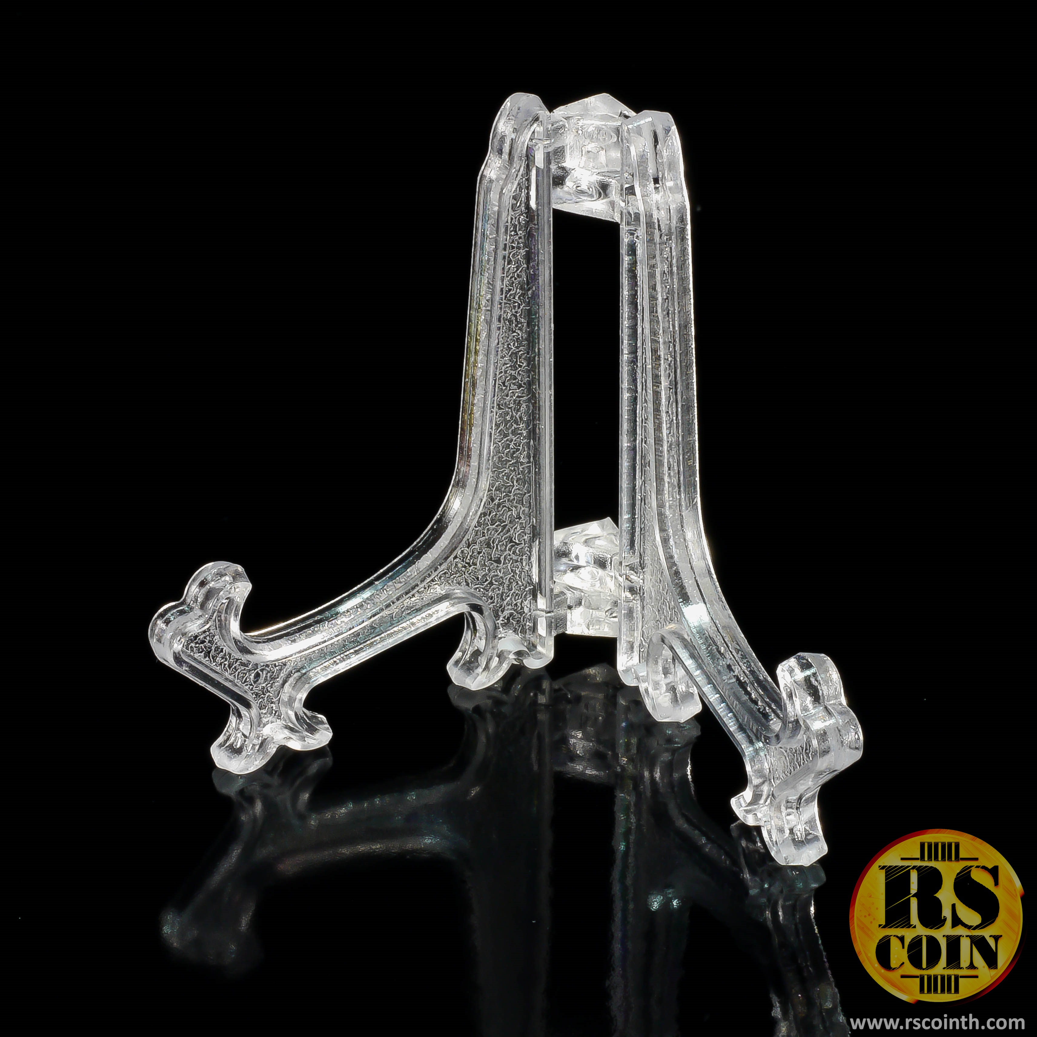 ขาตั้งเหรียญแบบใส