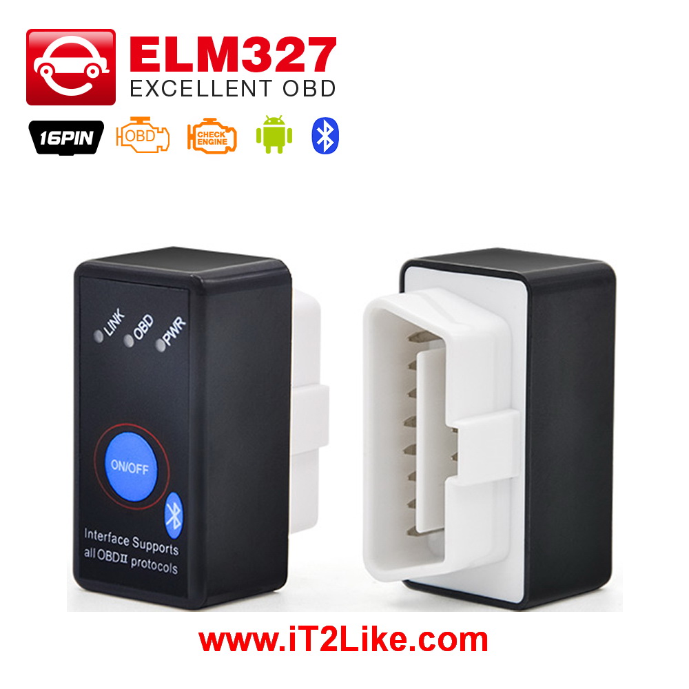 กล่องสแกน ECU รถยนต์ Super Mini ELM327 Bluetooth On/Off Switch OBD2 For Android เฟิร์มแวร์ใหม่ล่าสุด