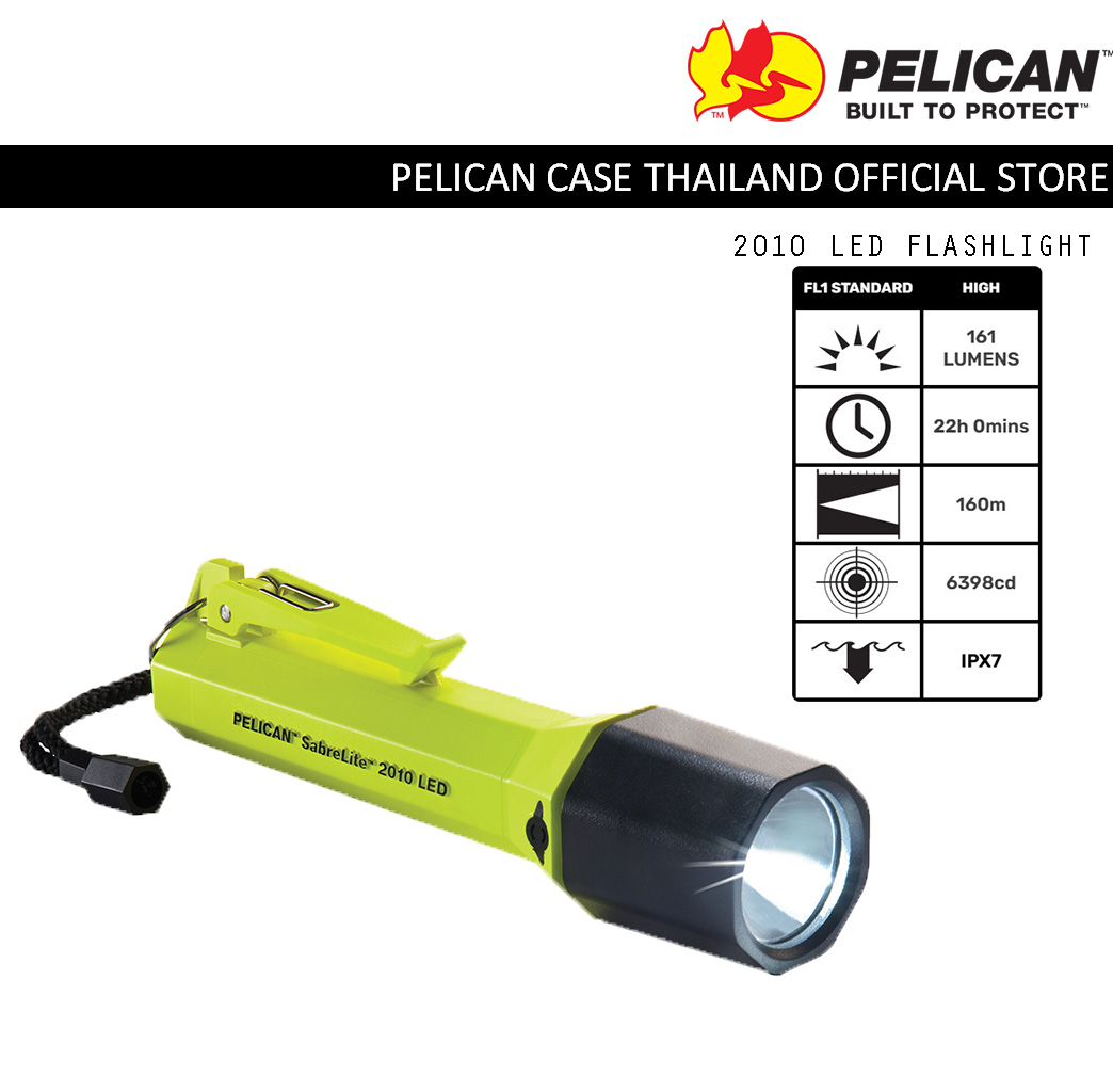 Pelican 2010 Sabrelite LED Flashlight ไฟฉายกันระเบิด