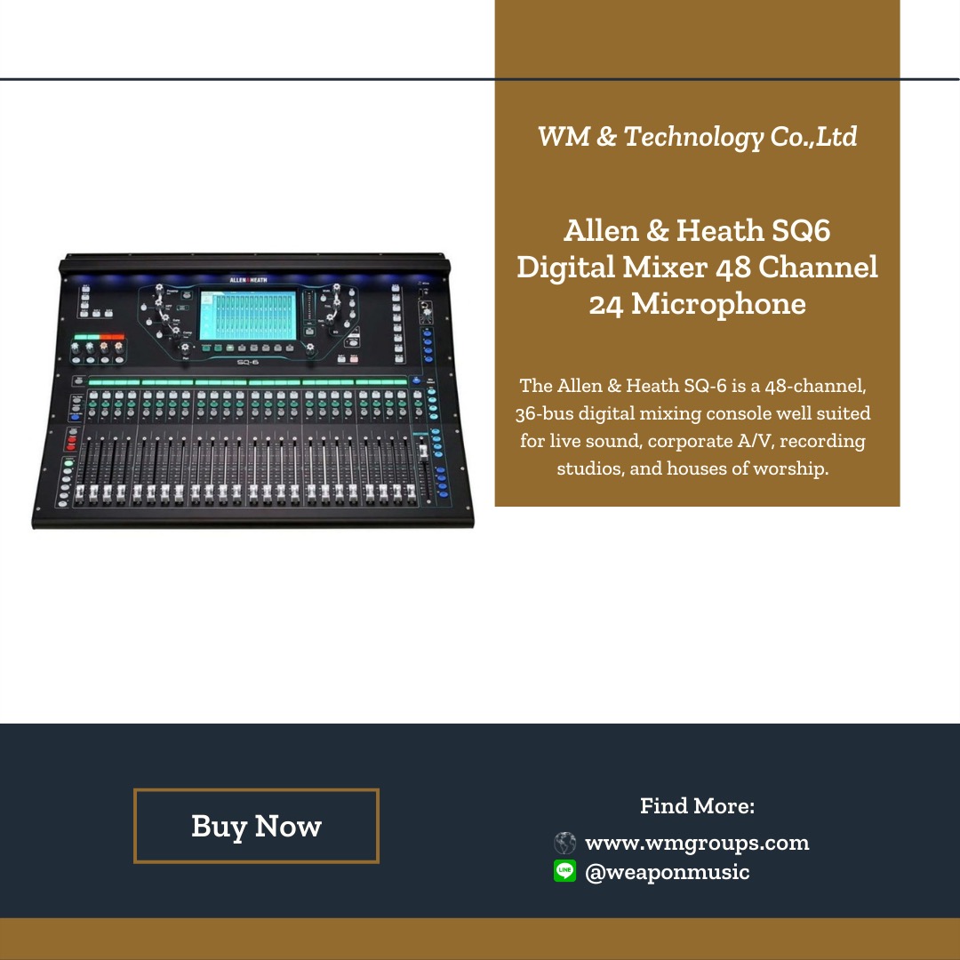 ALLEN & HEATH SQ6 | Digital Mixer 48 Channel / 24 Microphone
